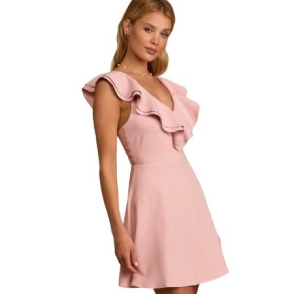 Divine Darling light pink ruffled dress
